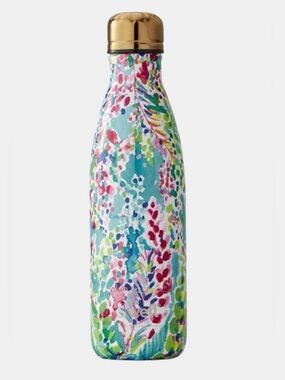 Lilly Pulitzer 17-ounce S'well water bottle the "Catch the Wave" print